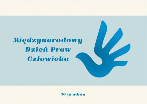 plakat promujący Międzynarodowy Dzień Praw Człowieka