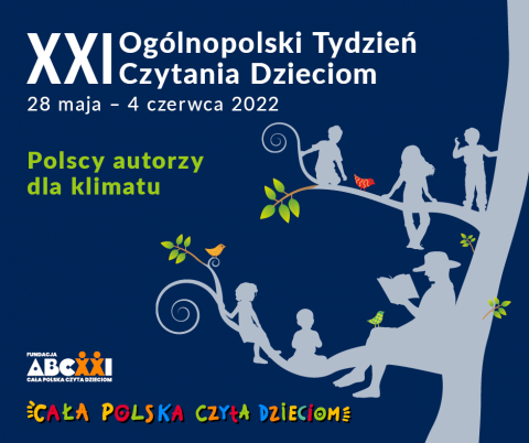 plakat promujący XXI Ogólnopolski Tydzień Czytania Dzieciom