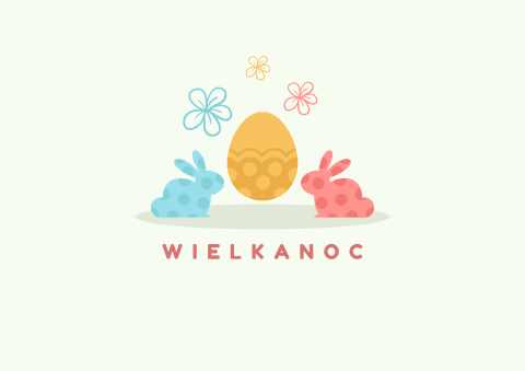 plakat z napisem Wielkanoc