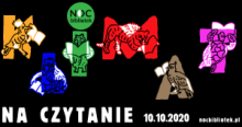 Baner imprezy Noc Bibliotek 2020