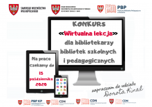 Plakat konkursu wirtualna lekcja