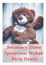 plakat promujący Światowy Dzień Sprzeciwu Wobec Bicia Dzieci