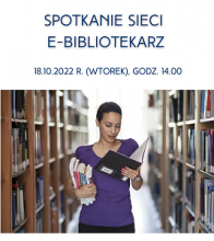 plakat promujący spotkanie sieci e-bibliotekarz