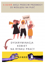 plakat promujący szósty dzień Akcji Przeciw Przemocy ze względu na Płeć