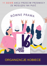 plakat promujący 5 grudnia jedenasty dzień Akcji Przeciw Przemocy ze względu na Płeć 
