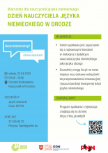 plakat promujący Dzień Nauczyciela Języka Niemieckiego