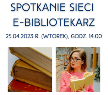plakat promujący spotkanie sieci e-bibliotekarz