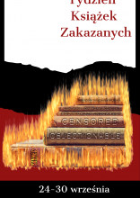plakat promujący Tydzień Książek Zakazanych