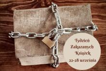 plakat promujący Tydzień Książek Zakazanych