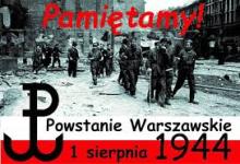 plakat promujący Narodowy Dzień Pamięci Powstania Warszawskiego